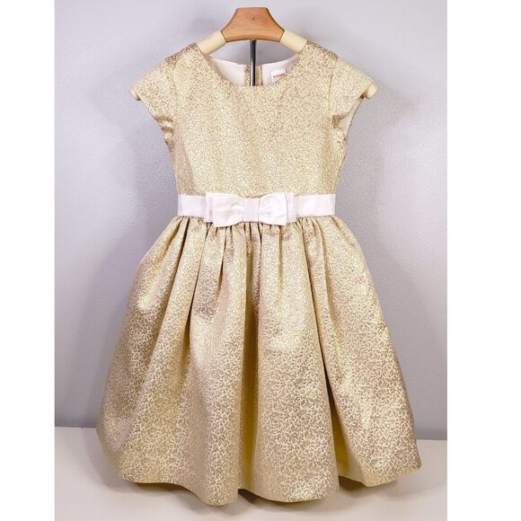 Gymboree Holiday Festive Golden Dress Size 8 - Picture 7 of 15